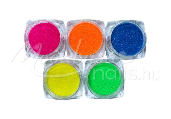 Csillámpor szett 5db Neon 