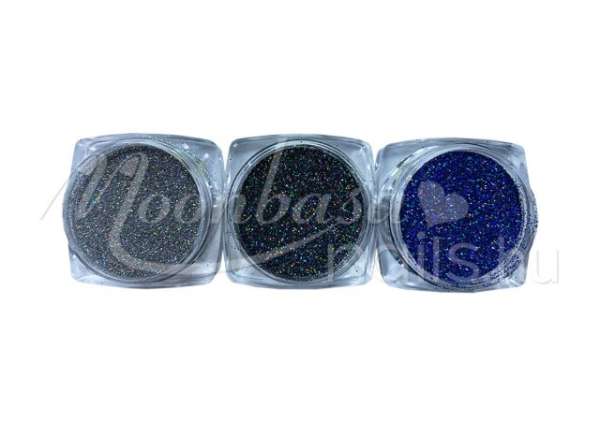 Csillámpor szett 3db Hologrammos 