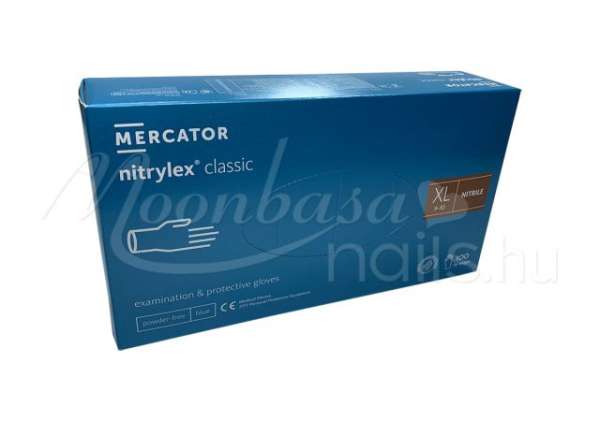 Nitril kesztyű 100db XL méret Kék 