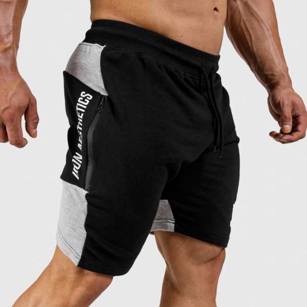 Férfi melegítősort Iron Aesthetics Panels, fekete