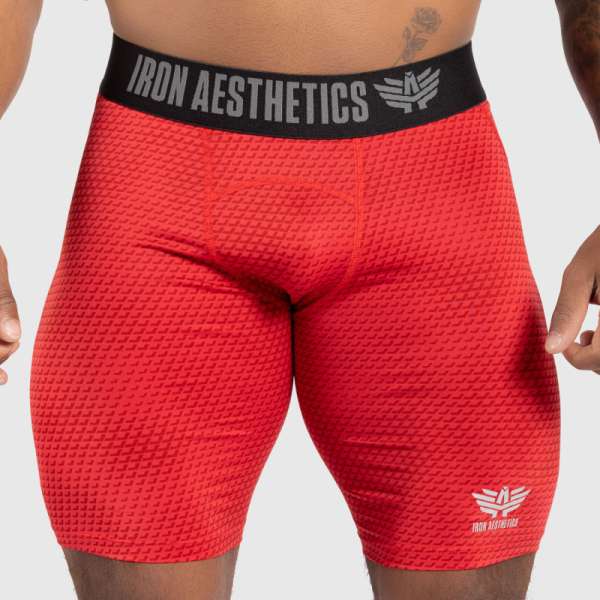 Funkcionális rövidnadrág Iron Aesthetics Evolution, piros