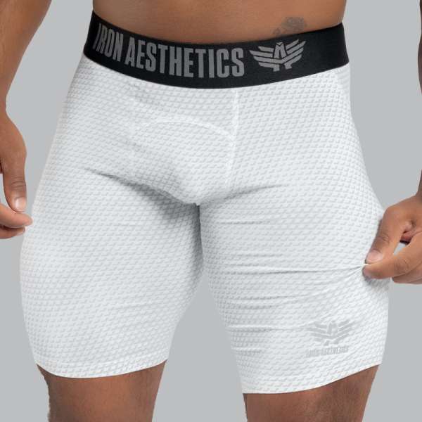 Funkcionális rövidnadrág Iron Aesthetics Evolution, fehér