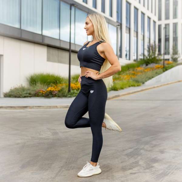 Varrás nélküli leggings Iron Aesthetics Dynamic, fekete