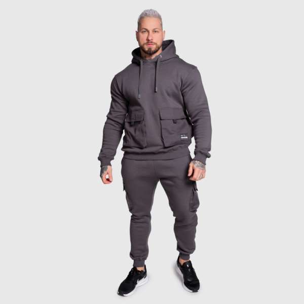 Férfi melegítő szett Iron Aesthetics Cargo, sötétszürke