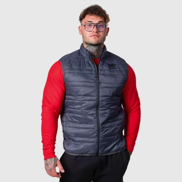 Férfi mellény Iron Aesthetics Bodywarmer, sötétszürke