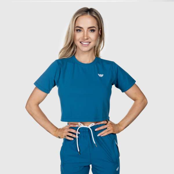 Sport crop top Iron Aesthetics Euphoria, smaragd