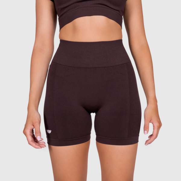 Női rövidnadrág Iron Aesthetics Uplift, barna