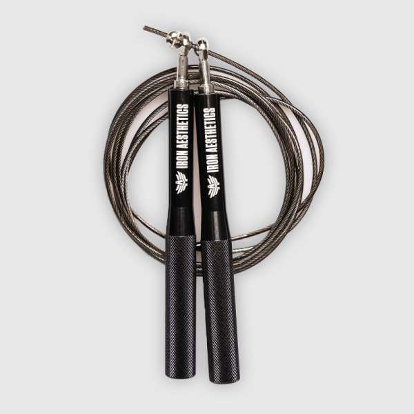Ugrálókötél Iron Aesthetics Metal Speed Rope, fekete