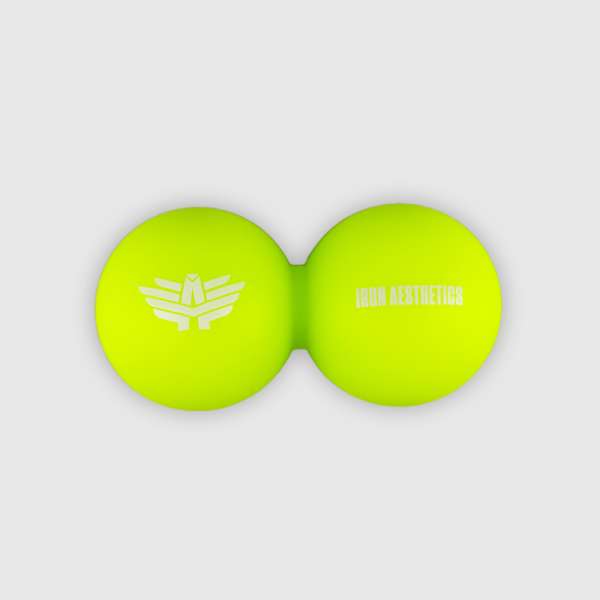 Masszázslabda Iron Aesthetics DuoRoll Ball, zöld