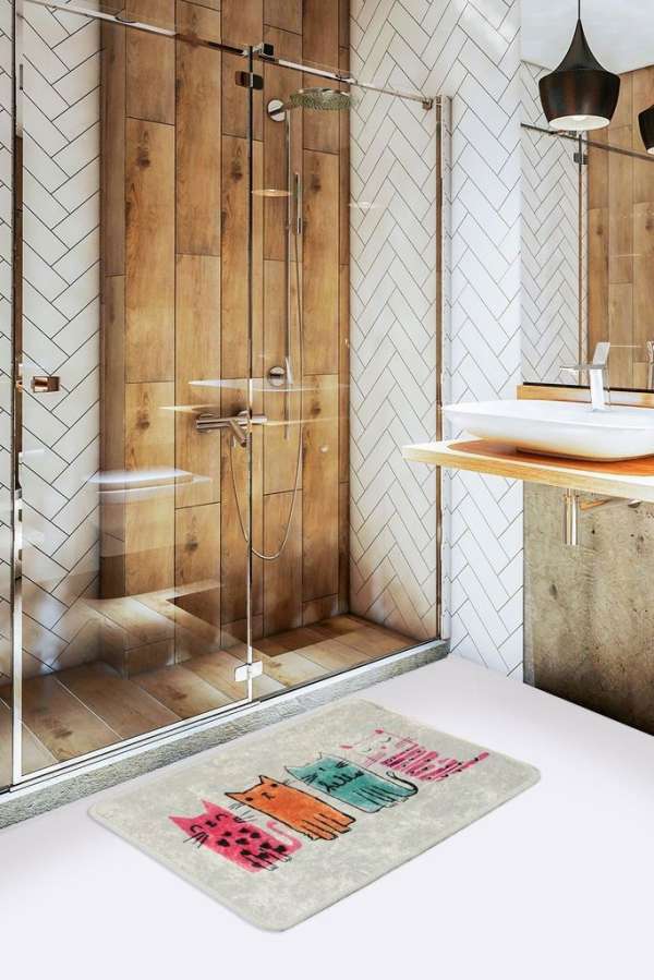 Fürdőszobaszőnyeg, többszínű - - Butopêa