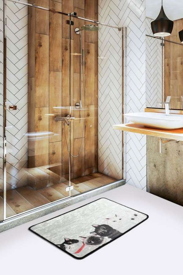 Fürdőszobaszőnyeg, többszínű - - Butopêa