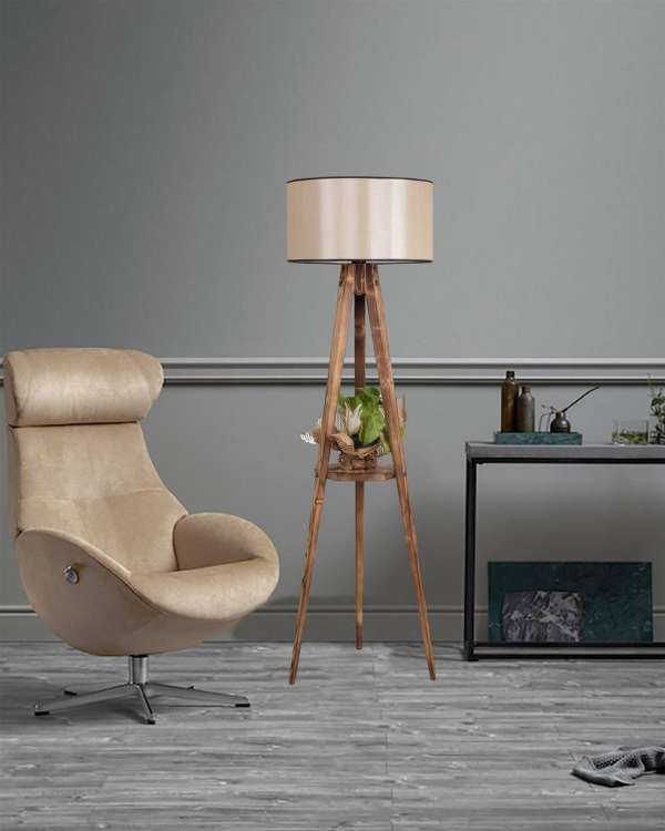 Állólámpa, barna - - Butopêa