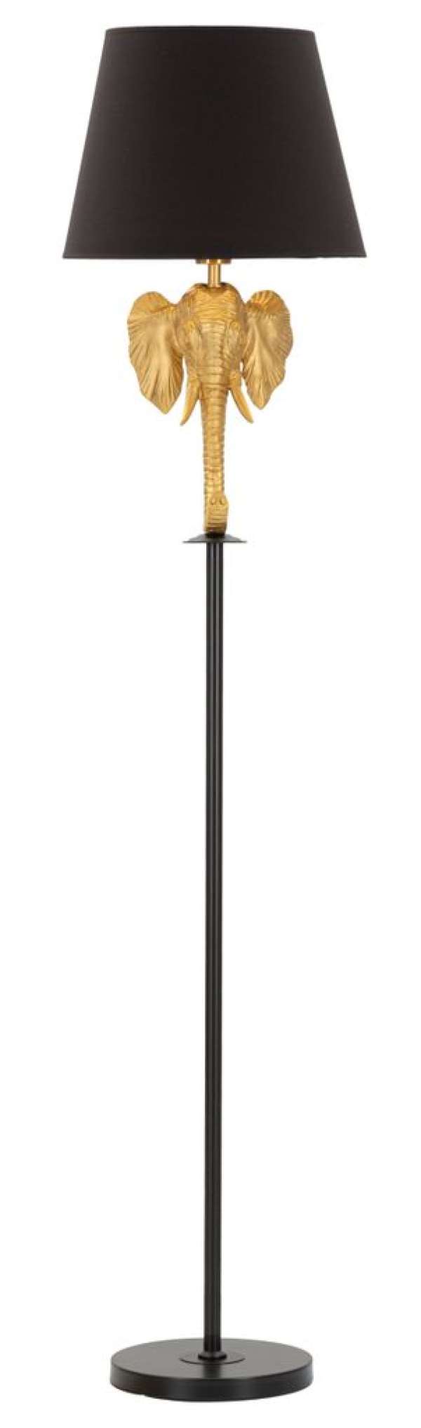 Álló lámpa, 164 cm elefánt, arany fekete - TROMPES - Butopêa
