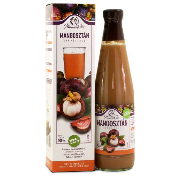 Mannavita MANGOSZTÁN gyümölcslé 100%-os, 500ml