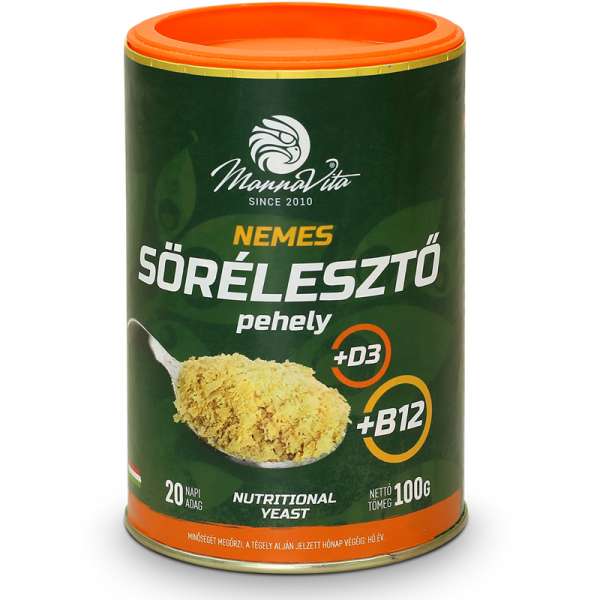 Nemes Sörélesztő pehely + B12 +  D3 vitamin, 100g