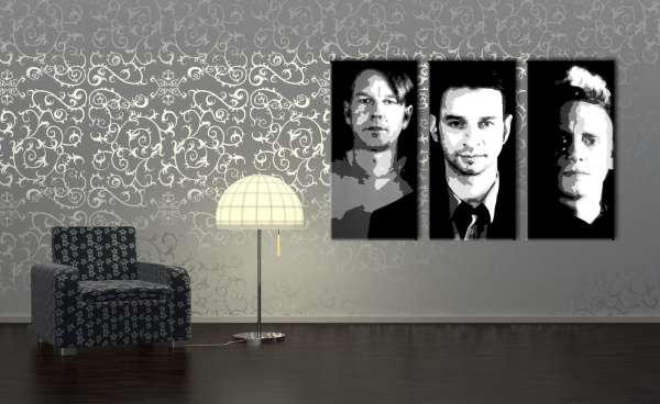 Kézzel festett POP Art festmény a Depeche Mode-ról 3 rész 000 dep | különböző méretek