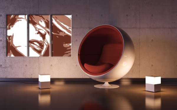 Kézzel festett POP Art festmény Kylie Minogue 3 darab | különböző méretek