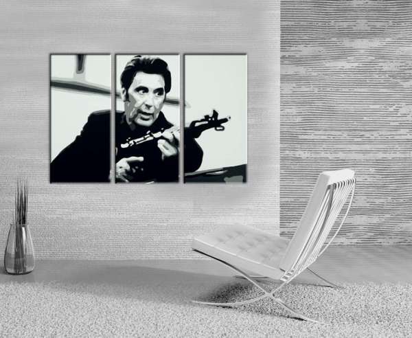 Kézzel festett POP Art festmény AL PACINO 3 darab al4 | különböző méretek