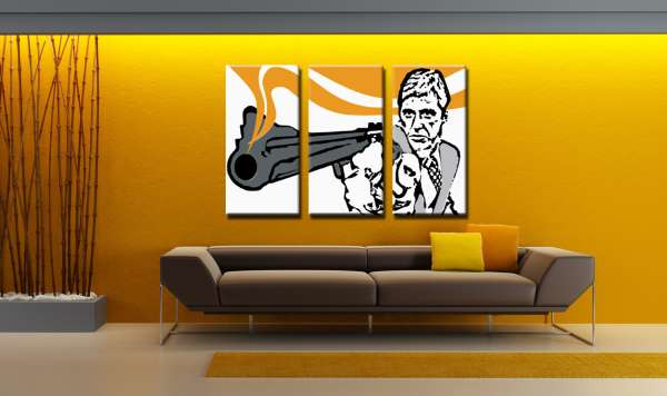 Kézzel festett POP Art festmény AL PACINO 3 darab al7 | különböző méretek