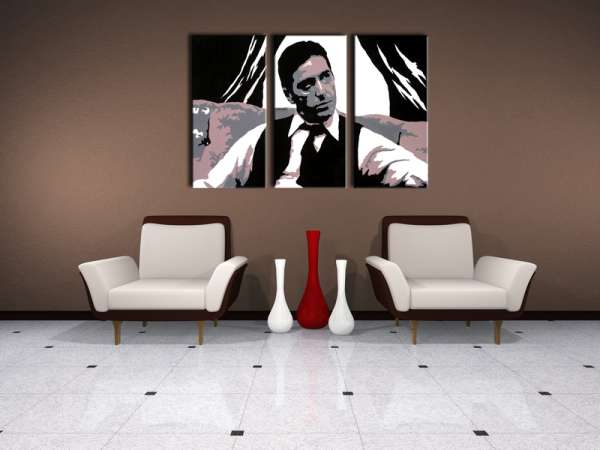 Kézzel festett POP Art festmény AL PACINO 3 darab al11 | különböző méretek