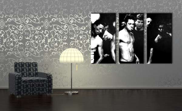 Kézzel festett POP Art festmény Fight Club 3 darab fc | különböző méretek