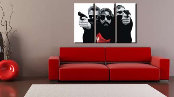 Kézzel festett POP Art festmény A bondock szent 3 darab tbs | különböző méretek