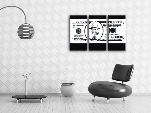 Kézzel festett POP Art festmény AL CAPONE 3 db ac | különböző méretek