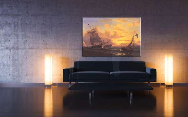 A kép vásznon FRESH BREEZE OF SANDY HOOK - William Bradford REP021