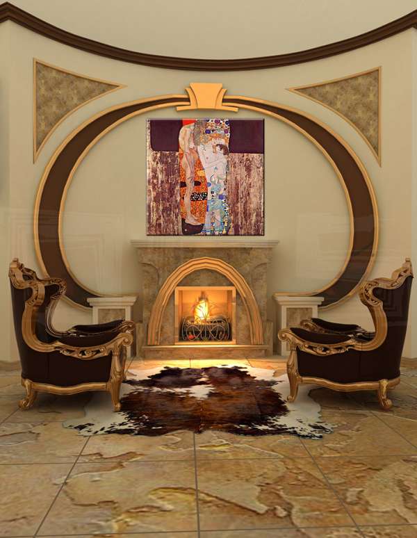 A kép a vásznon THREE PERIODS OF A WOMAN'S LIFE - Gustav Klimt REP039