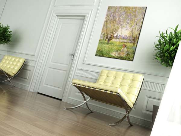 A kép a vásznon ISTENNŐ A KÖNYV alatt - Claude Monet REP074