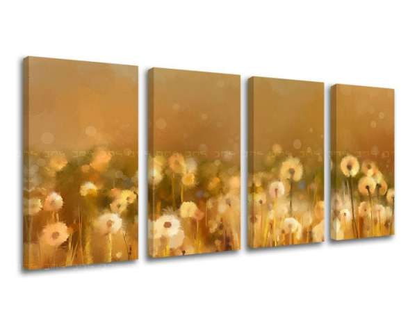 4 részes falfestmény FLOWERS KV075E41