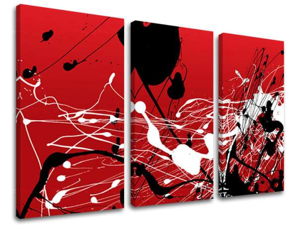 3-részes falfestés ABSTRAKT AB096E30