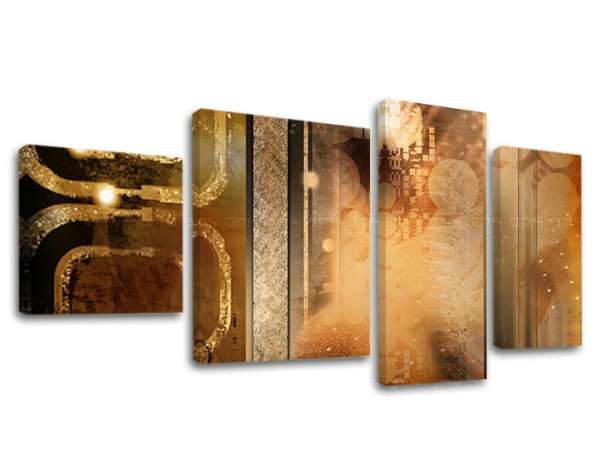 4-részes falfestés ABSTRAKT AB091E40