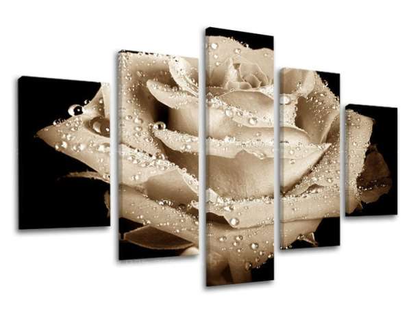 5 részes falfestmény FLOWERS XOBKV109E50