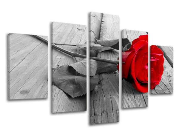 5 részes falfestmény FLOWERS XOBKV115E50