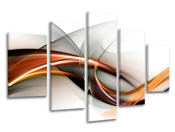 5 részes falfestés ABSTRAKT XOBAB070E50 XOBAB070E50