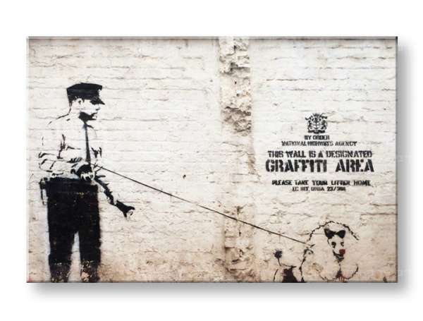 A kép vásznon 1 db Street ART - Banksy