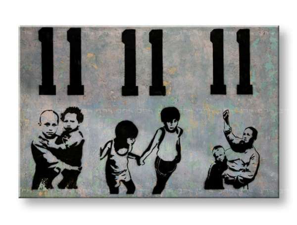 A kép vásznon 1 db Street ART - Banksy