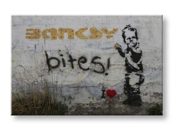 A kép vásznon 1 db Street ART - Banksy