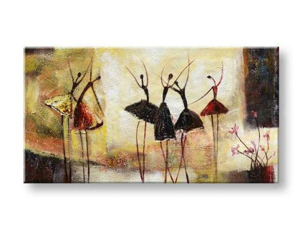 Kézzel festett falfestmény DANCERS FB470E1 | különböző méretek
