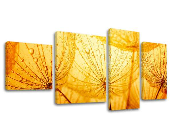 4 részes falfestmény FLOWERS KV059E40