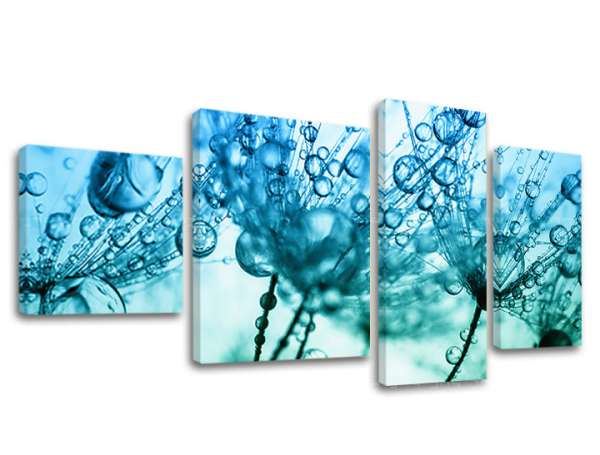 4 részes falfestmény FLOWERS KV060E40