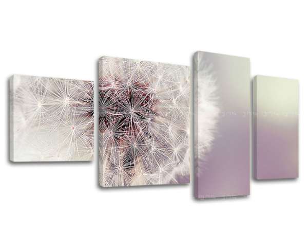 4 részes falfestmény FLOWERS KV065E40