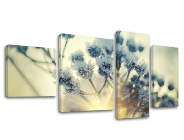 4 részes falfestmény FLOWERS KV068E40