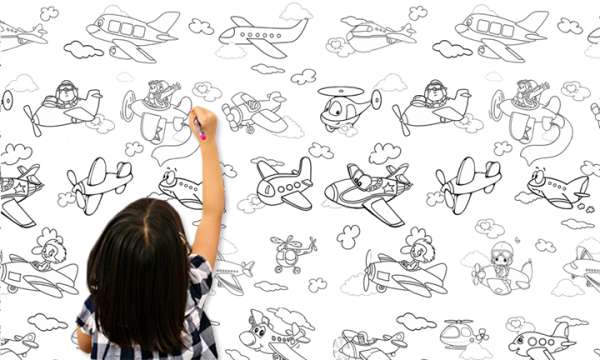 Gyermek tapéta festéshez TMDE005