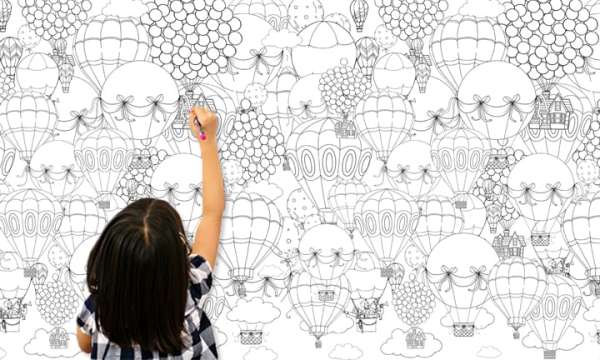 Gyermek tapéta festéshez TMDE009