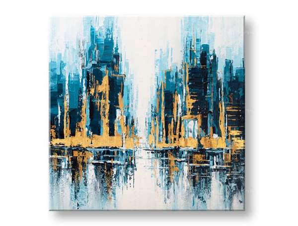 Festett falfestmény CITY 1 rész 70x70 cm CFAZH6540E1