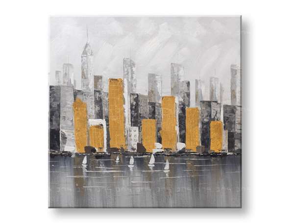 Festett falfestmény CITY 1 rész 70x70 cm CFAZH6539E1