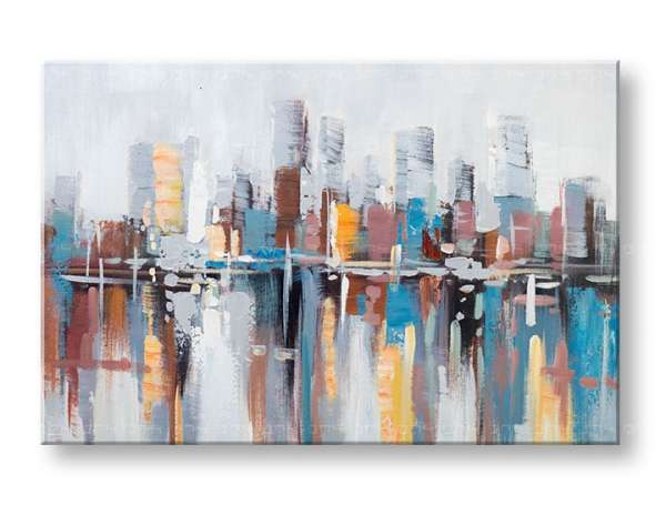Festett falfestmény CITY 1 rész 90x60 cm CFAZH5135E1