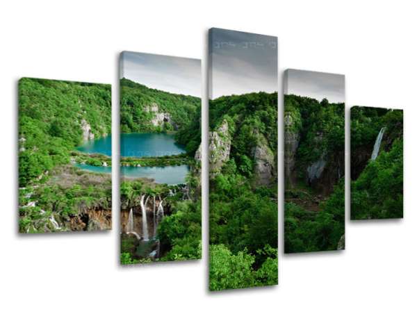 5 részes falfestés WATERFALLS VO010E50